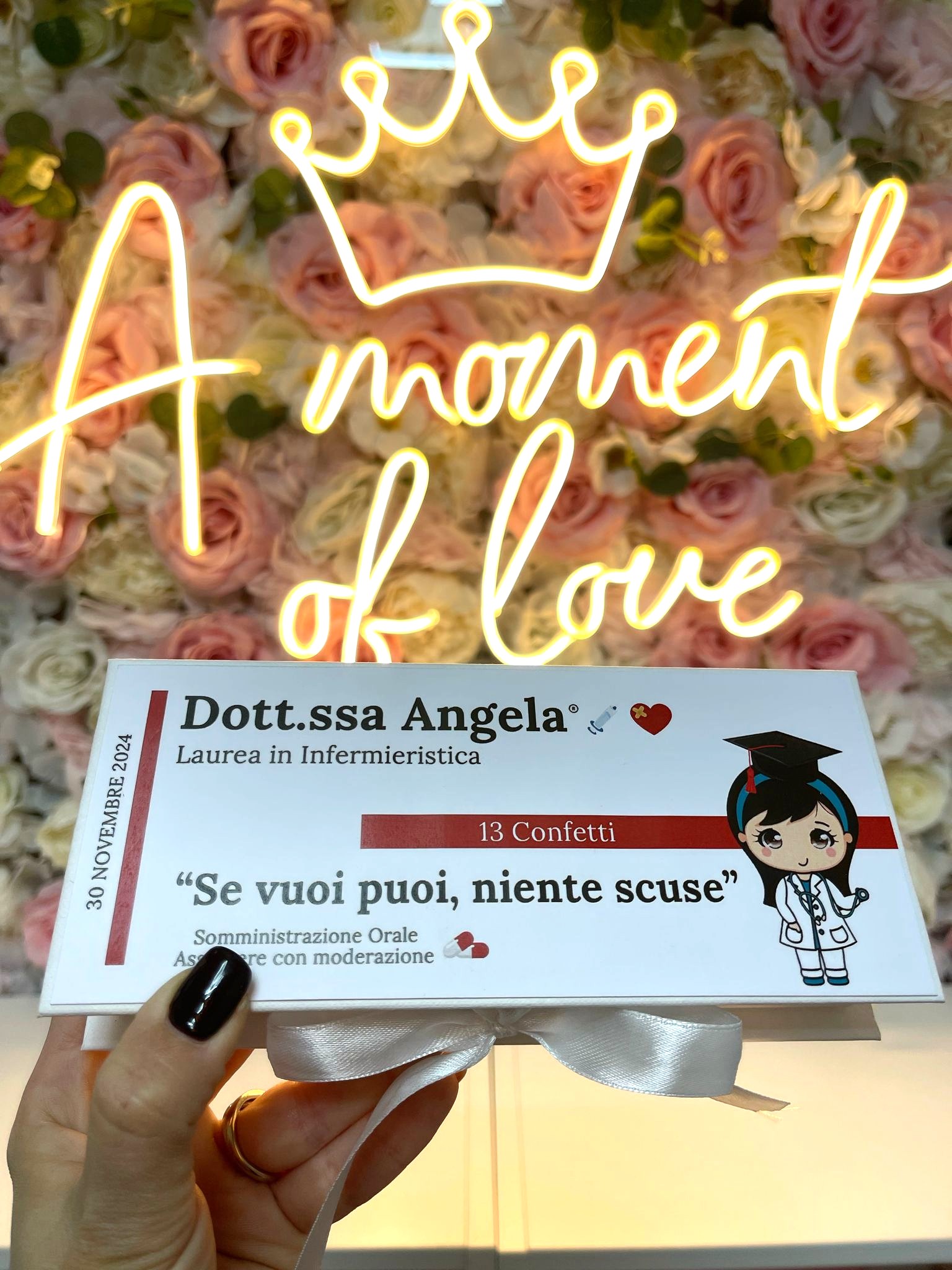 Scatolina Farmaco "NOME" con apertura a libro