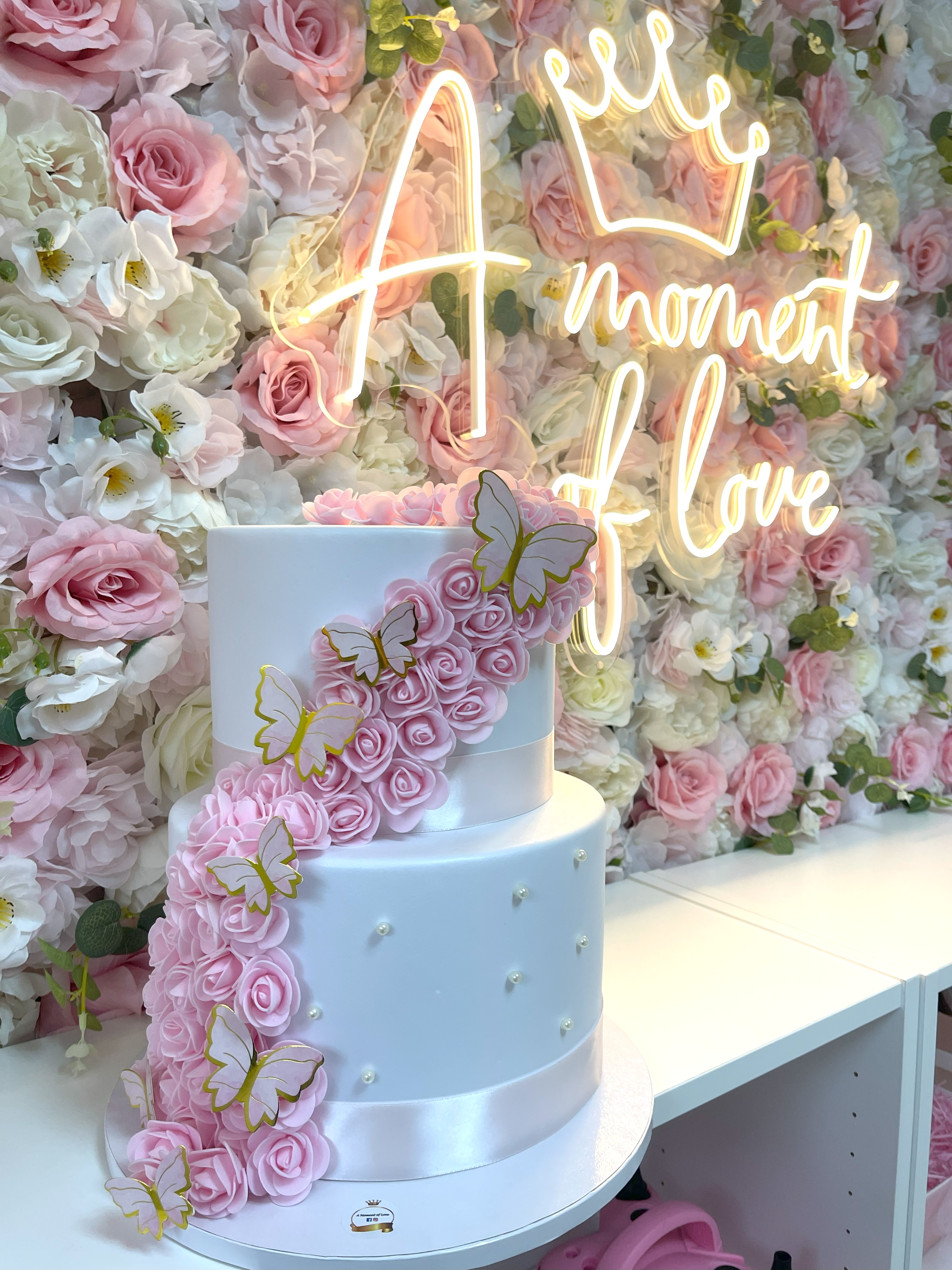 Torta Tema Fiori e Farfalle