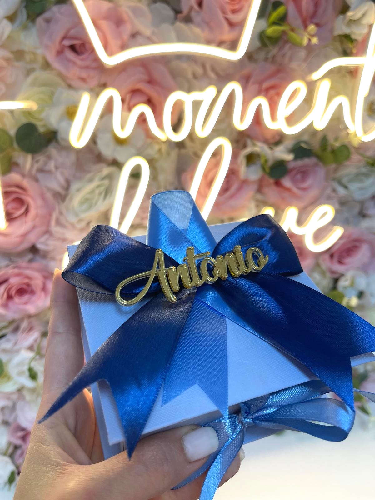 Scatolina Invito con Fiocco Plexiglas