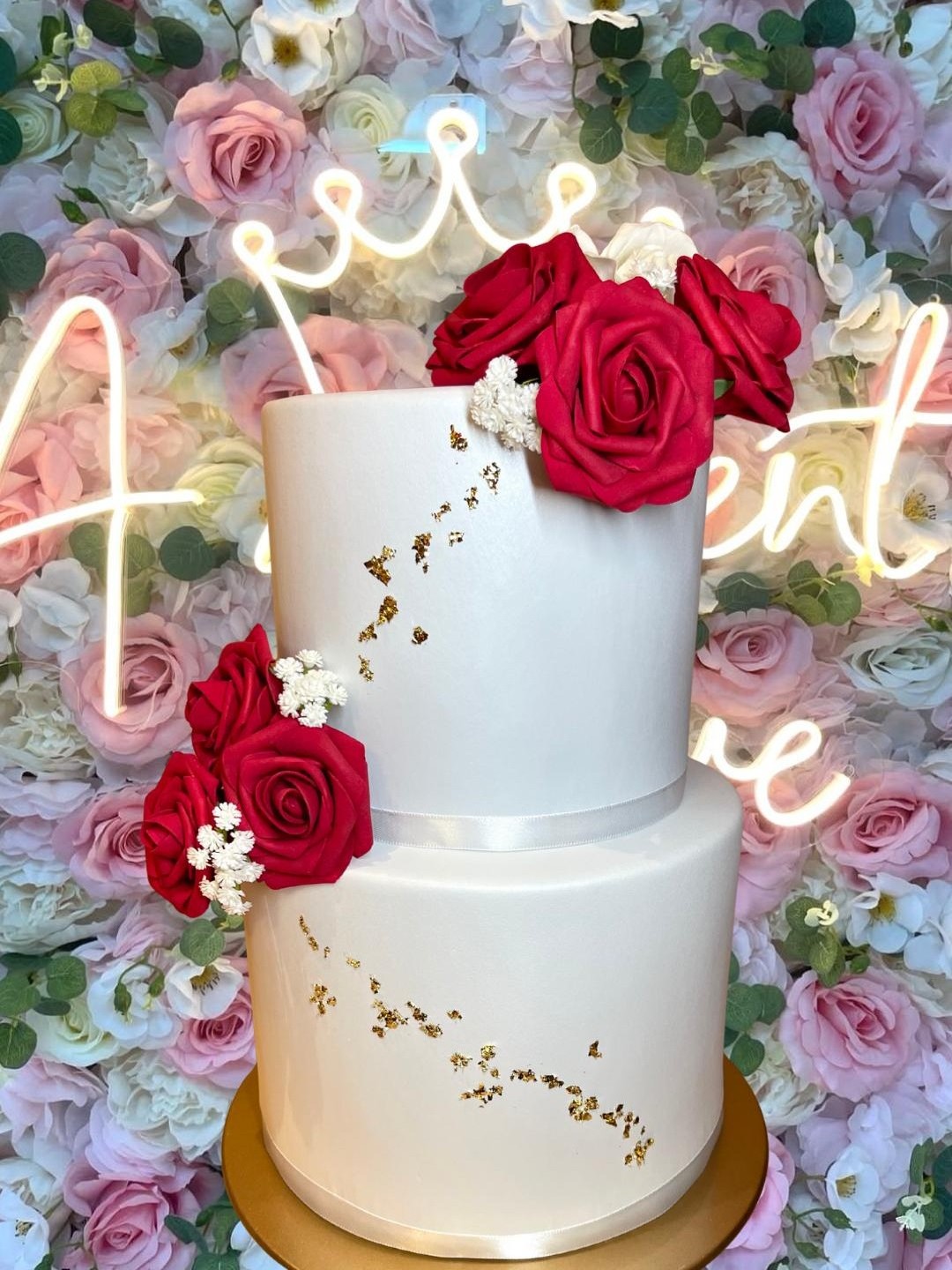 Torta Tema Rose Rosse